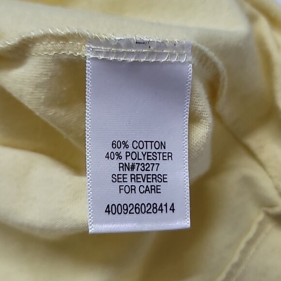 Five Star Womans Floral Peace Sign Design T-shirt Size 2XL Yellow Spring Flowers - Picture 11 of 11